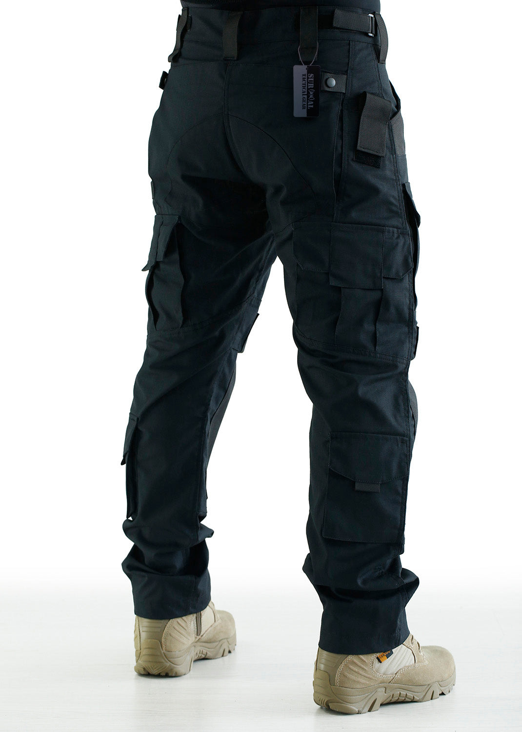 Mens AMIRI black Leather Tactical Cargo Trousers | Harrods UK